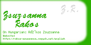 zsuzsanna rakos business card